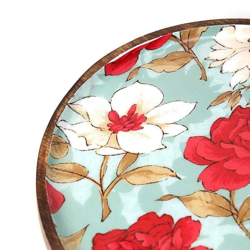 Buy Hetty Floral Pizza Platter Platter from Vaaree