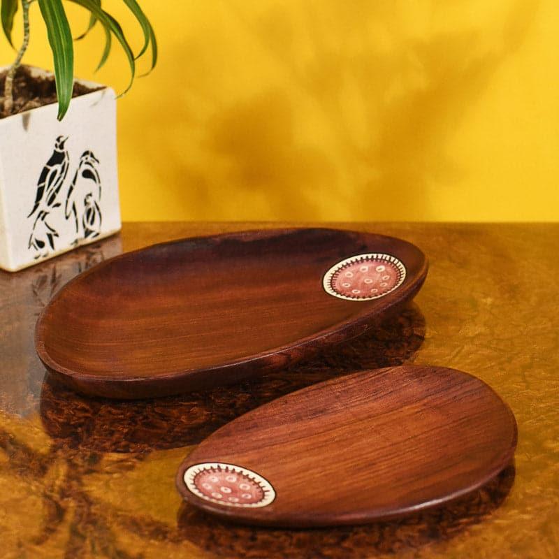 Platter - Kela Wooden Platter - Set Of Two