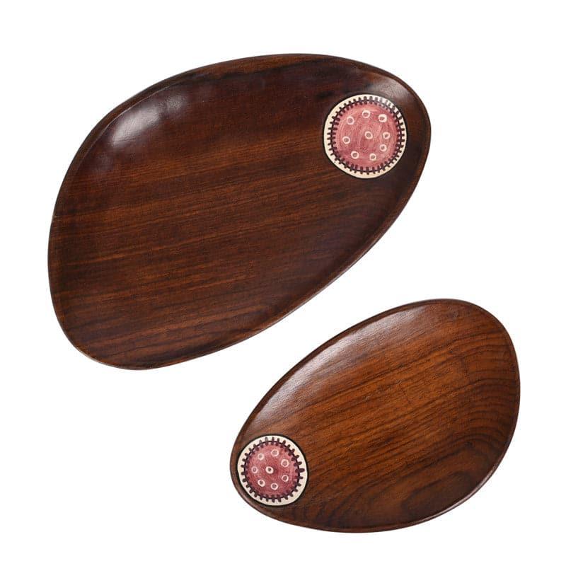 Platter - Kela Wooden Platter - Set Of Two