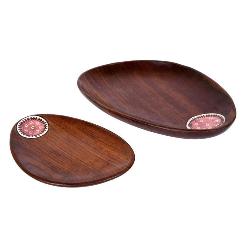 Platter - Kela Wooden Platter - Set Of Two