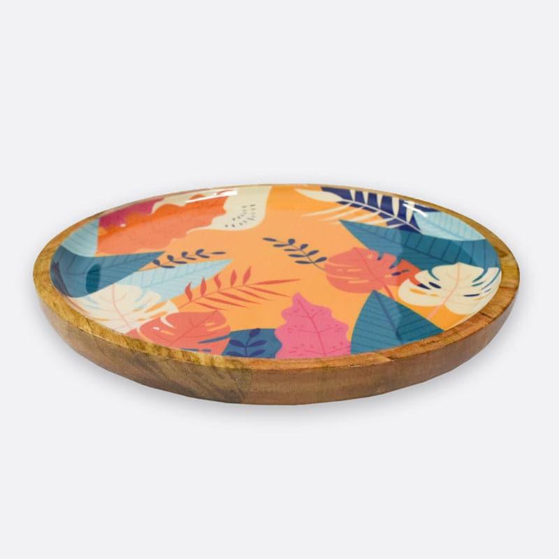 Platter - Linda Nature Round Wooden Platter