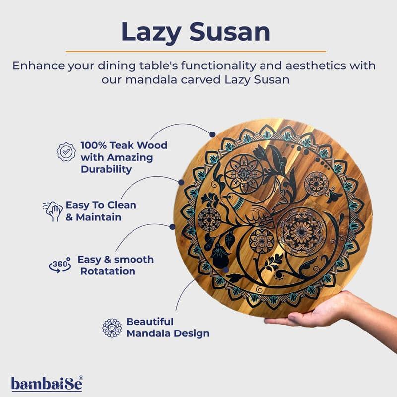 Buy Lora Mandala Rotating Platter Platter from Vaaree