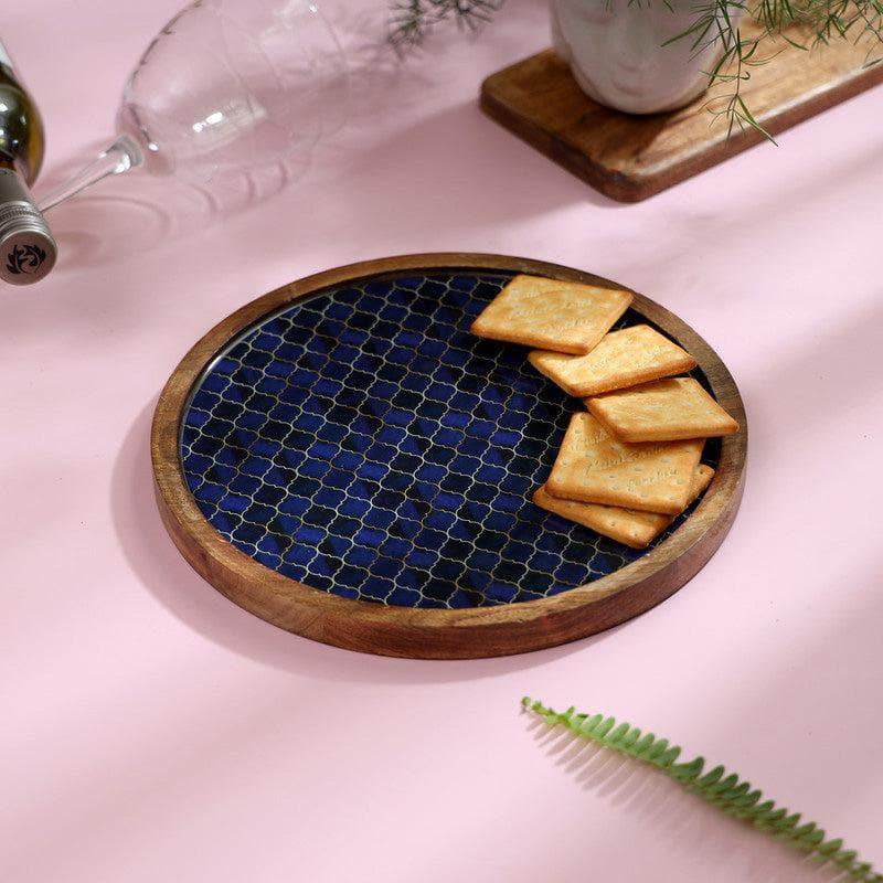 Buy Moroccan Medley Circular Serving Tray Platter from Vaaree