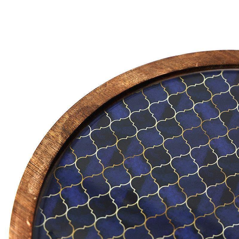 Buy Moroccan Medley Circular Serving Tray Platter from Vaaree