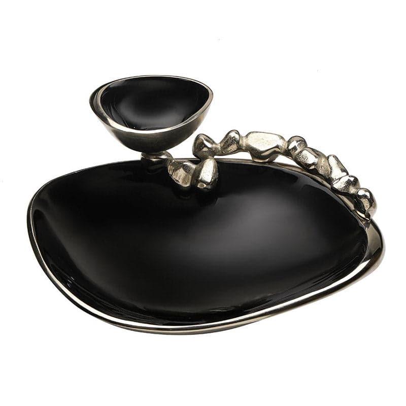 Buy Neva Aluminium Platter - Black Platter from Vaaree