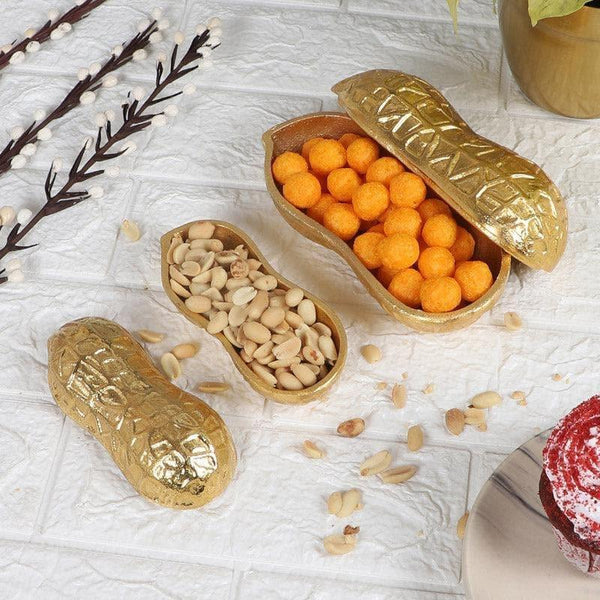 Buy Peanut Bliss Platter - Set Of Two Platter from Vaaree