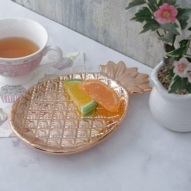 Buy Pineapple Grid Platter Platter from Vaaree