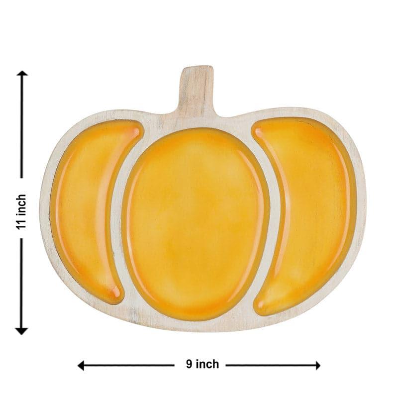 Platter - Pumpkin Wooden Platter