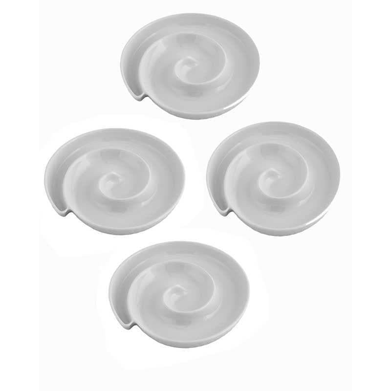 Buy Pure Bliss Spiral Platter - Set Of Four Platter from Vaaree