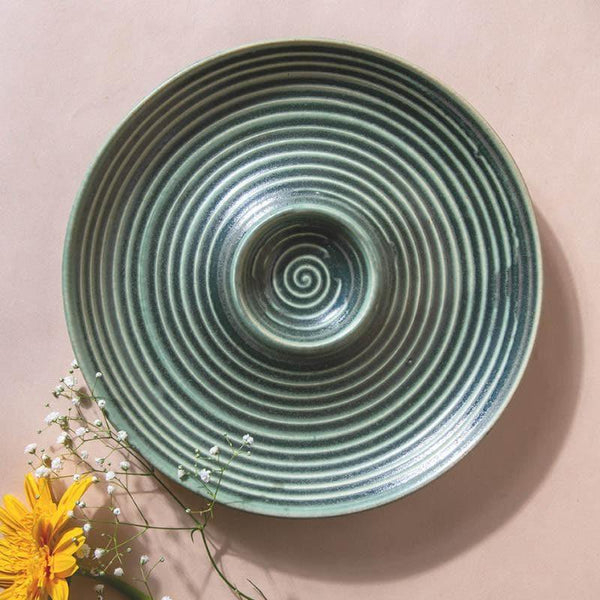 Buy Terra Tones Chip & Dip Platter - Teal Platter from Vaaree