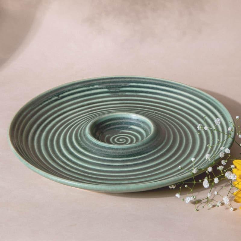 Platter - Terra Tones Chip & Dip Platter - Teal