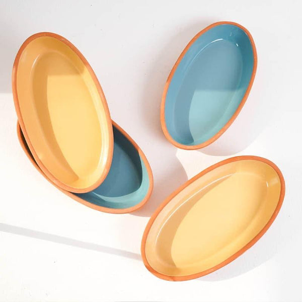 Platter - Terracotta Tale Platter - Set Of Four