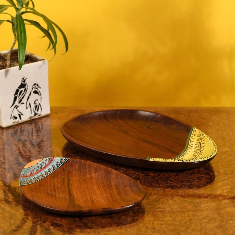 Platter - Velar Wooden Platter - Set Of Two