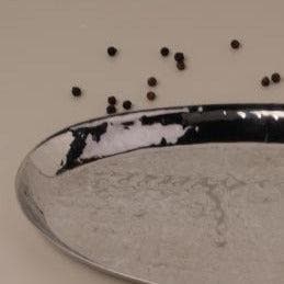 Buy Vintage Charm Hammered Oval Platter - 10.2 Inches Platter from Vaaree