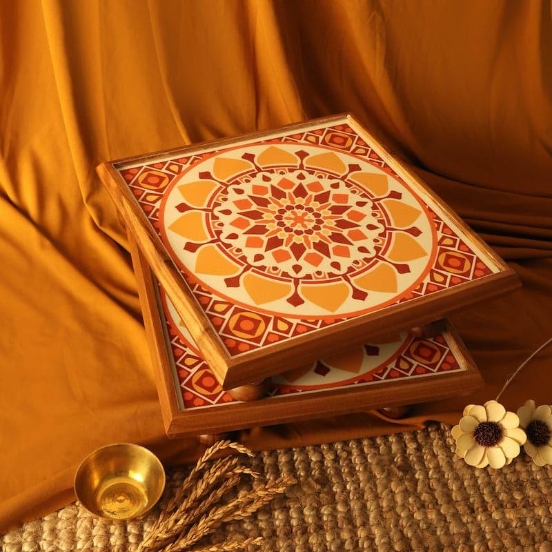 Buy Garda Mandala Chowki (Medium) Pooja Chowki from Vaaree