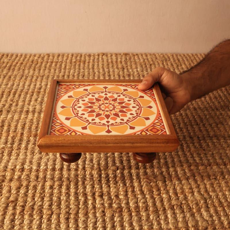 Buy Garda Mandala Chowki (Small) Pooja Chowki from Vaaree