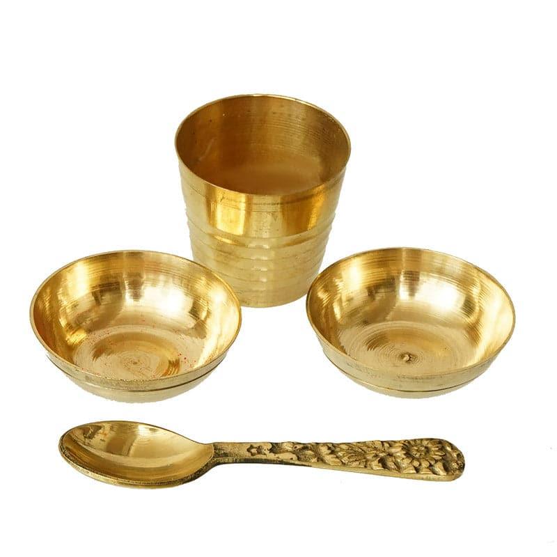 Buy Ardra Brass Pooja Thali Set Pooja Thali & Sets from Vaaree