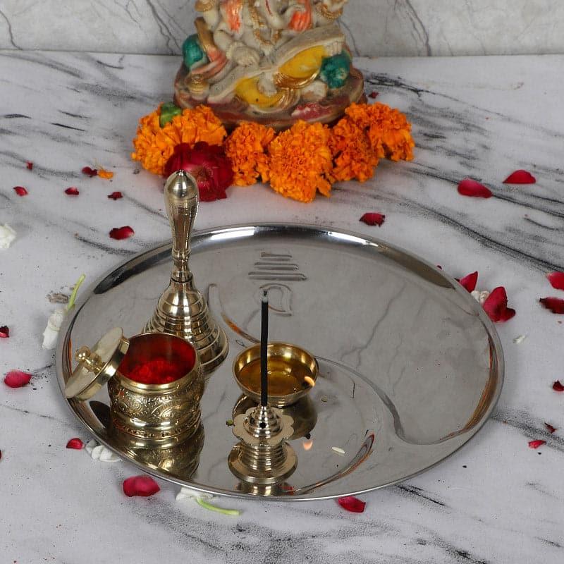 Buy Ganesha Sacredl Thali Set Pooja Thali & Sets from Vaaree