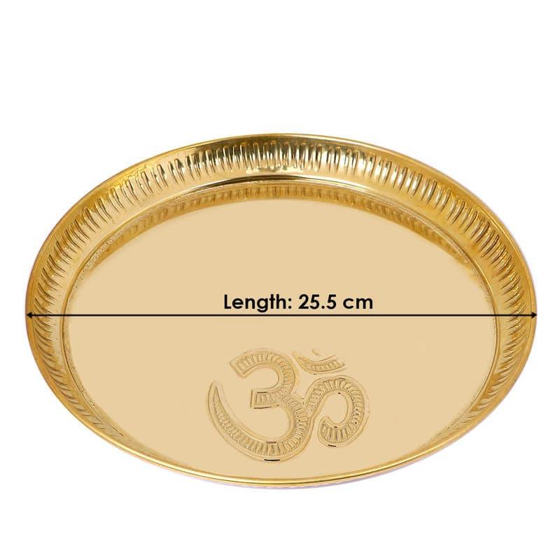 Buy Om Brass Pooja Thali Pooja Thali & Sets from Vaaree