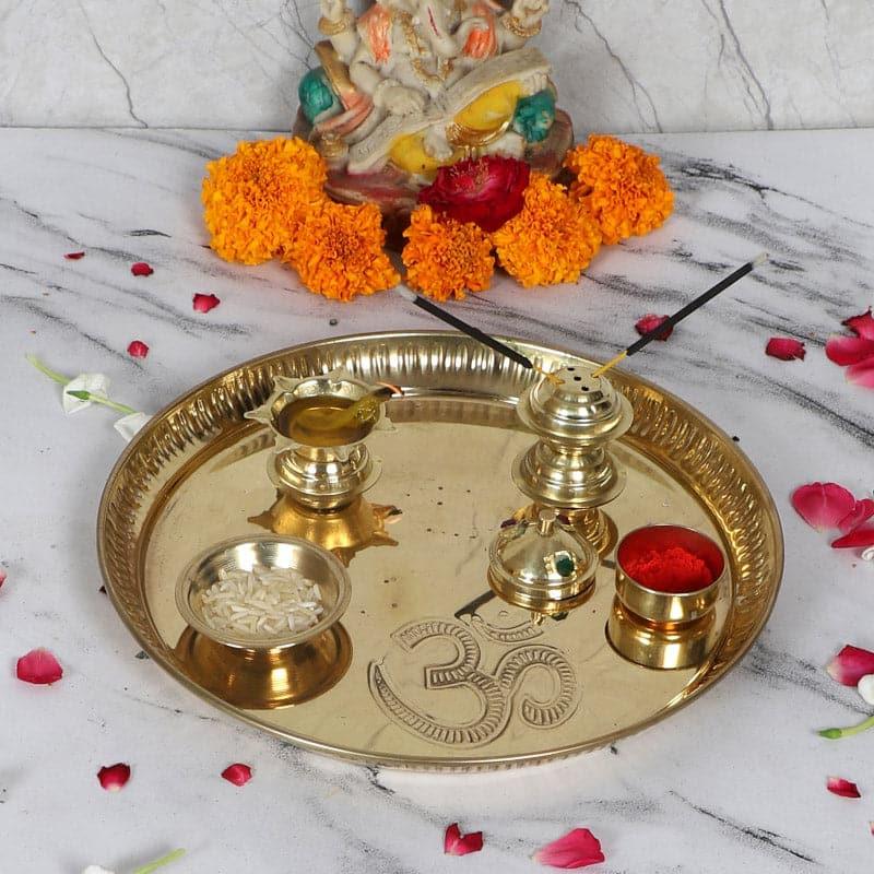 Buy Om Sacred Pooja Thali Set Pooja Thali & Sets from Vaaree