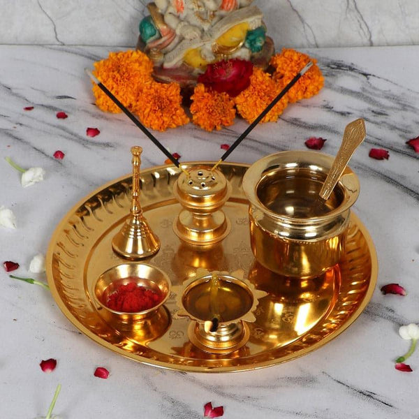 Buy Saniti Pooja Thali Set Pooja Thali & Sets from Vaaree