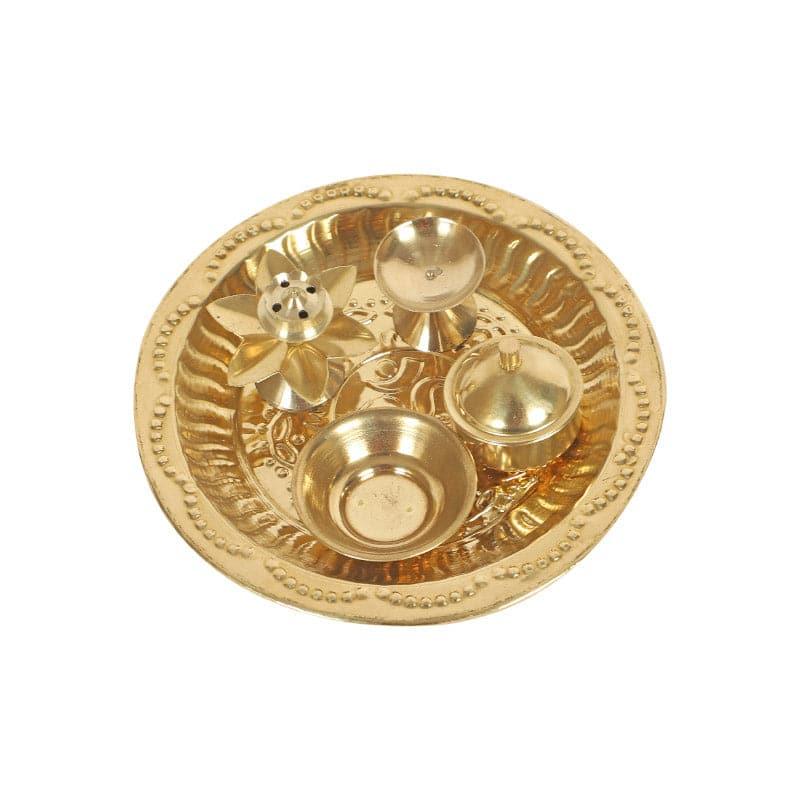 Buy Sashitha Pooja Thali Set Pooja Thali & Sets from Vaaree