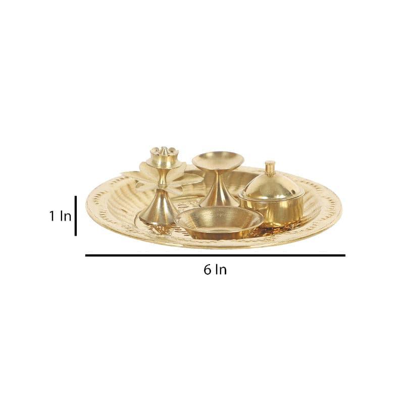 Buy Sashitha Pooja Thali Set Pooja Thali & Sets from Vaaree