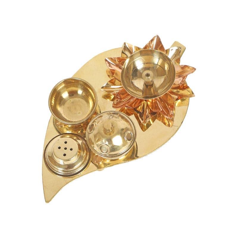 Buy Suhaya Pooja Diya & Thali Set Pooja Thali & Sets from Vaaree