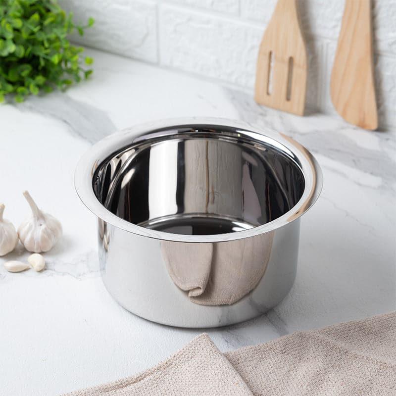 Buy Avsa Stainless Steel Pateela - 1400 ML / 7 Inches Pateela from Vaaree