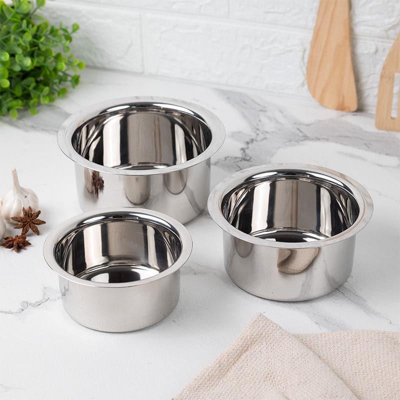 Buy Avsa Stir Pot 350 520 700 ML Set Of Three Pateela from Vaaree