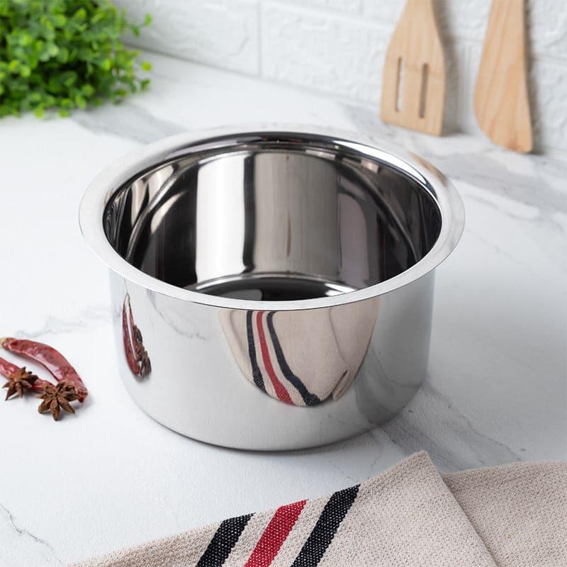 Buy Avsa Stainless Steel Pateela - 3550 ML / 10 Inches Pateela from Vaaree