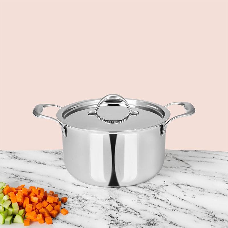 Cooking Pot - Allo Innoware Induction Safe Cooking Pot With Lid - 2300 ml/7 Inches