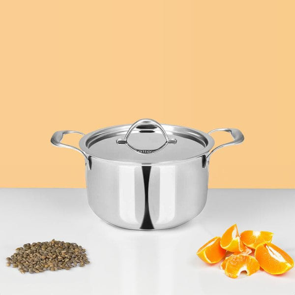 Cooking Pot - Allo Innoware Induction Safe Cooking Pot With Lid - 4600 ml/9 Inches