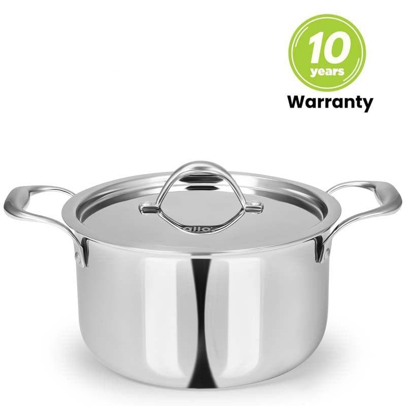 Cooking Pot - Allo Innoware Induction Safe Cooking Pot With Lid - 4600 ml/9 Inches