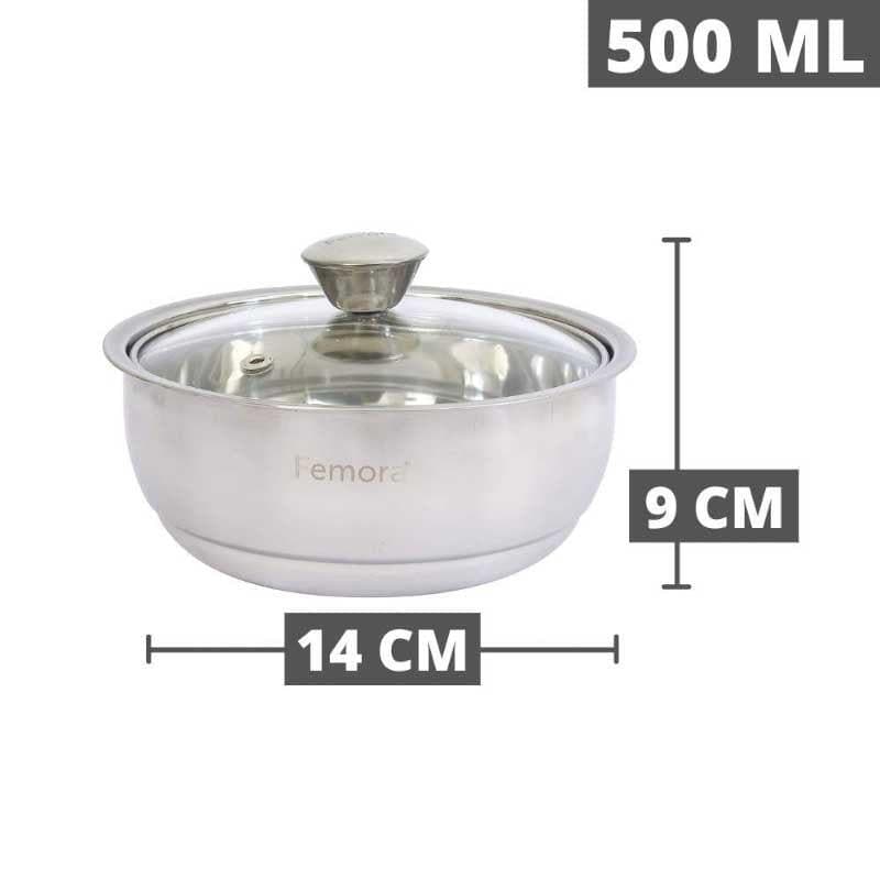 Bowl - Bretta Serving Pot (500 ML) - Set Of Two