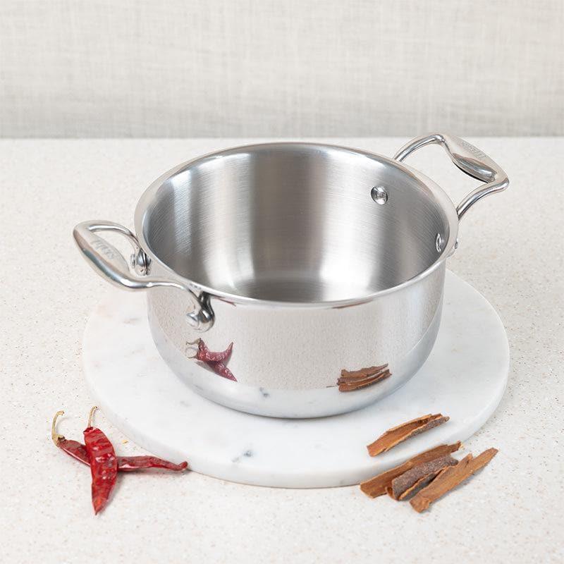 Cooking Pot - Stahl Kitchen Induction Safe Cooking Pot With Lid - 2800 ml/12 Inches