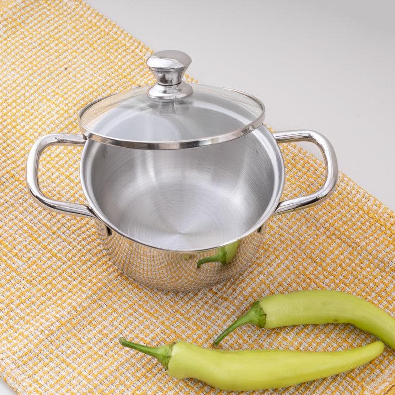 Buy Edamame Cooking Pot With Lid - 1000 ML / 6 Inches Cooking Pot from Vaaree