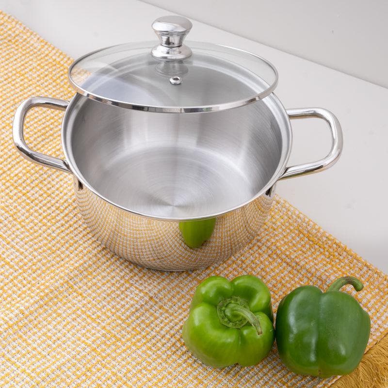 Buy Edamame Cooking Pot With Lid - 2000 ML / 7 Inches Cooking Pot from Vaaree