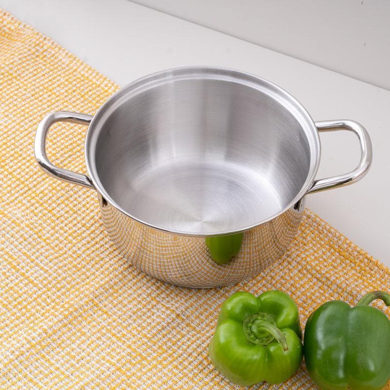 Buy Edamame Cooking Pot With Lid - 2000 ML / 7 Inches Cooking Pot from Vaaree