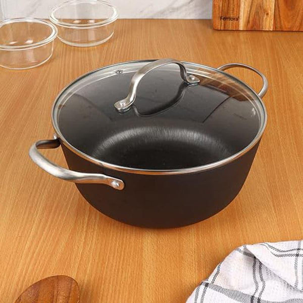 Cooking Pot - Femora Cooking Pot With Lid - 2400 ml/9 Inches