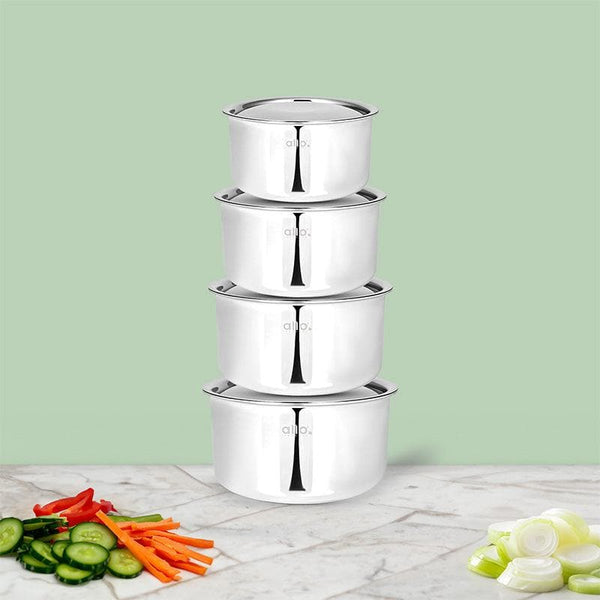 Pateela - Allo Innoware Stainless Steel Pateela - Four Piece Set