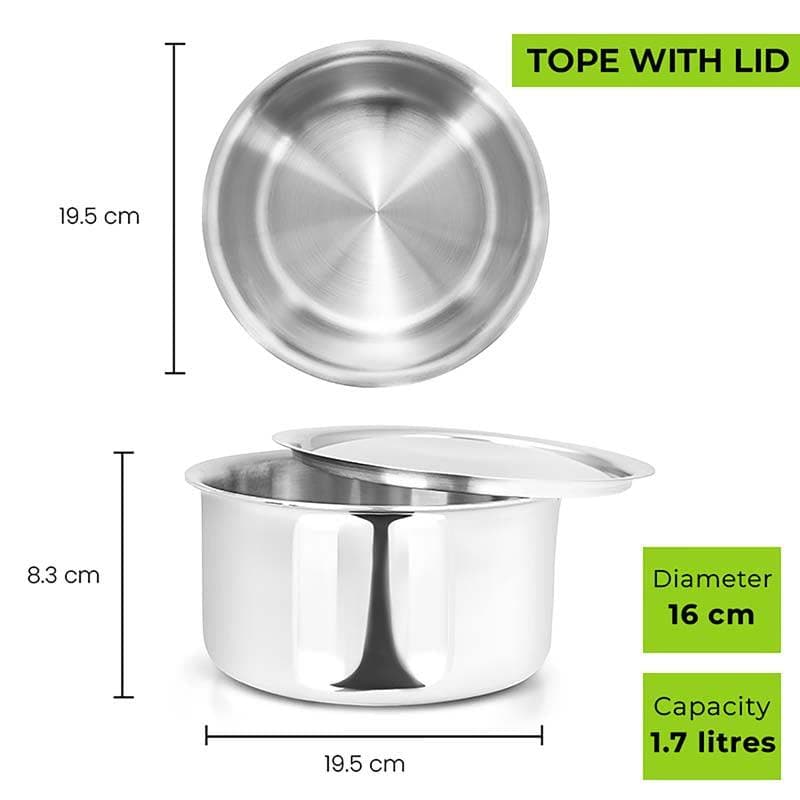 Pateela - Allo Innoware Stainless Steel Pateela - Four Piece Set