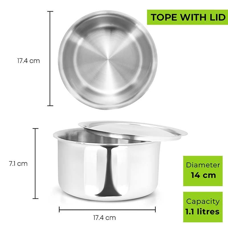 Pateela - Allo Innoware Stainless Steel Pateela - Four Piece Set