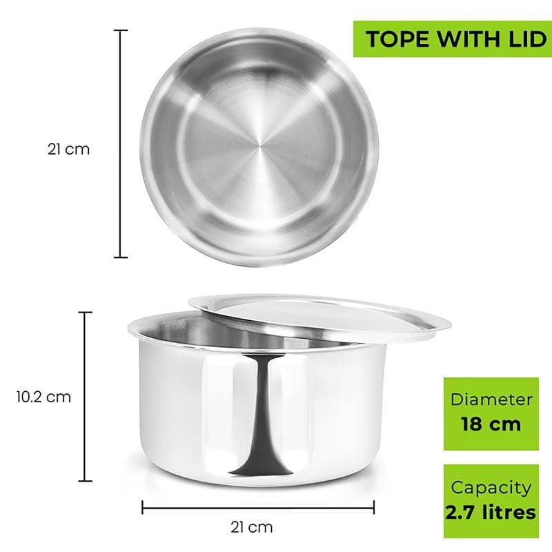 Pateela - Allo Innoware Stainless Steel Pateela - Four Piece Set