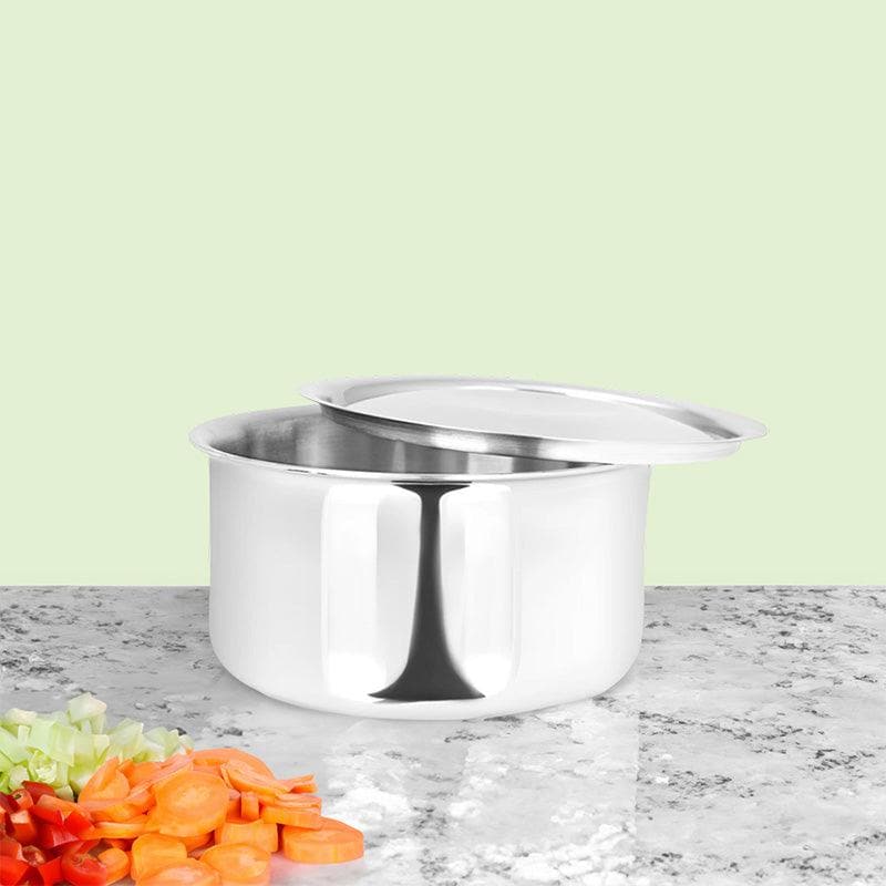 Buy Gusto Stainless Steel Pateela - 1100 ML / 6 Inches Pateela from Vaaree