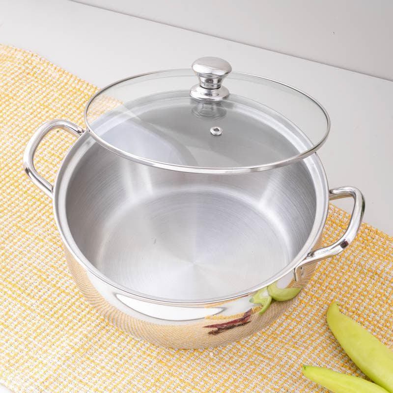 Buy Mystic Induction Safe Handi With Lid - 2000 ML / 7 Inches Handi from Vaaree