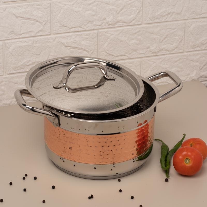 Cooking Pot - Embassy Induction Safe Cooking Pot With Lid - 4000 ml/9 Inches