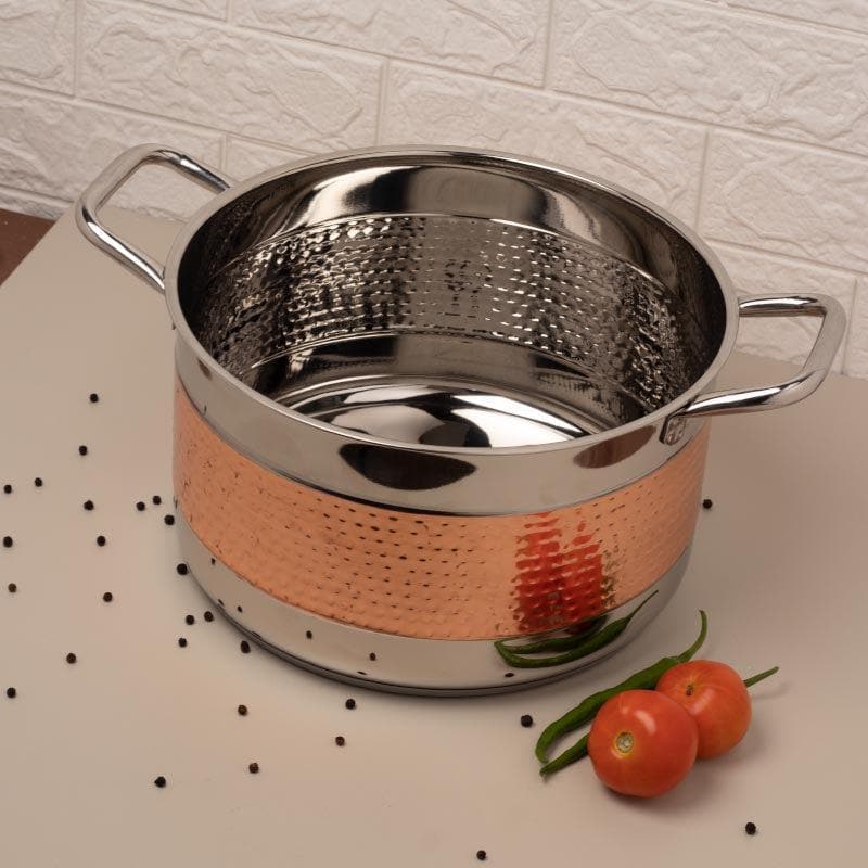 Cooking Pot - Embassy Induction Safe Cooking Pot With Lid - 4000 ml/9 Inches