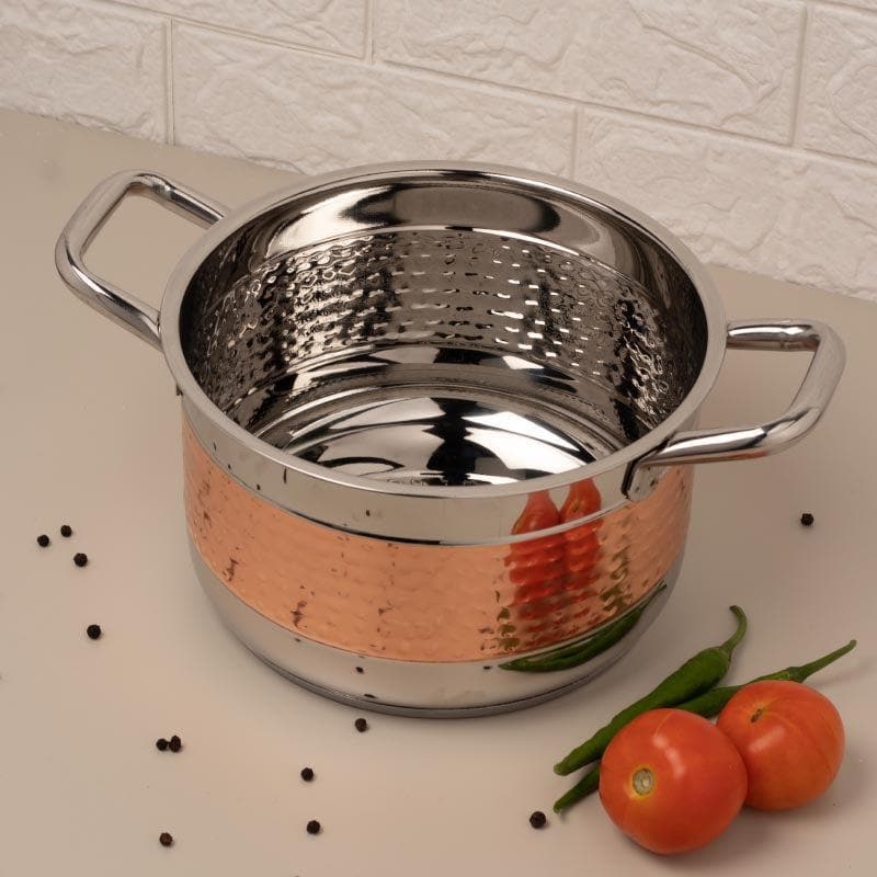 Cooking Pot - Embassy Induction Safe Cooking Pot With Lid - 5500 ml/10 Inches