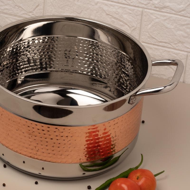 Cooking Pot - Embassy Induction Safe Cooking Pot With Lid - 5500 ml/10 Inches